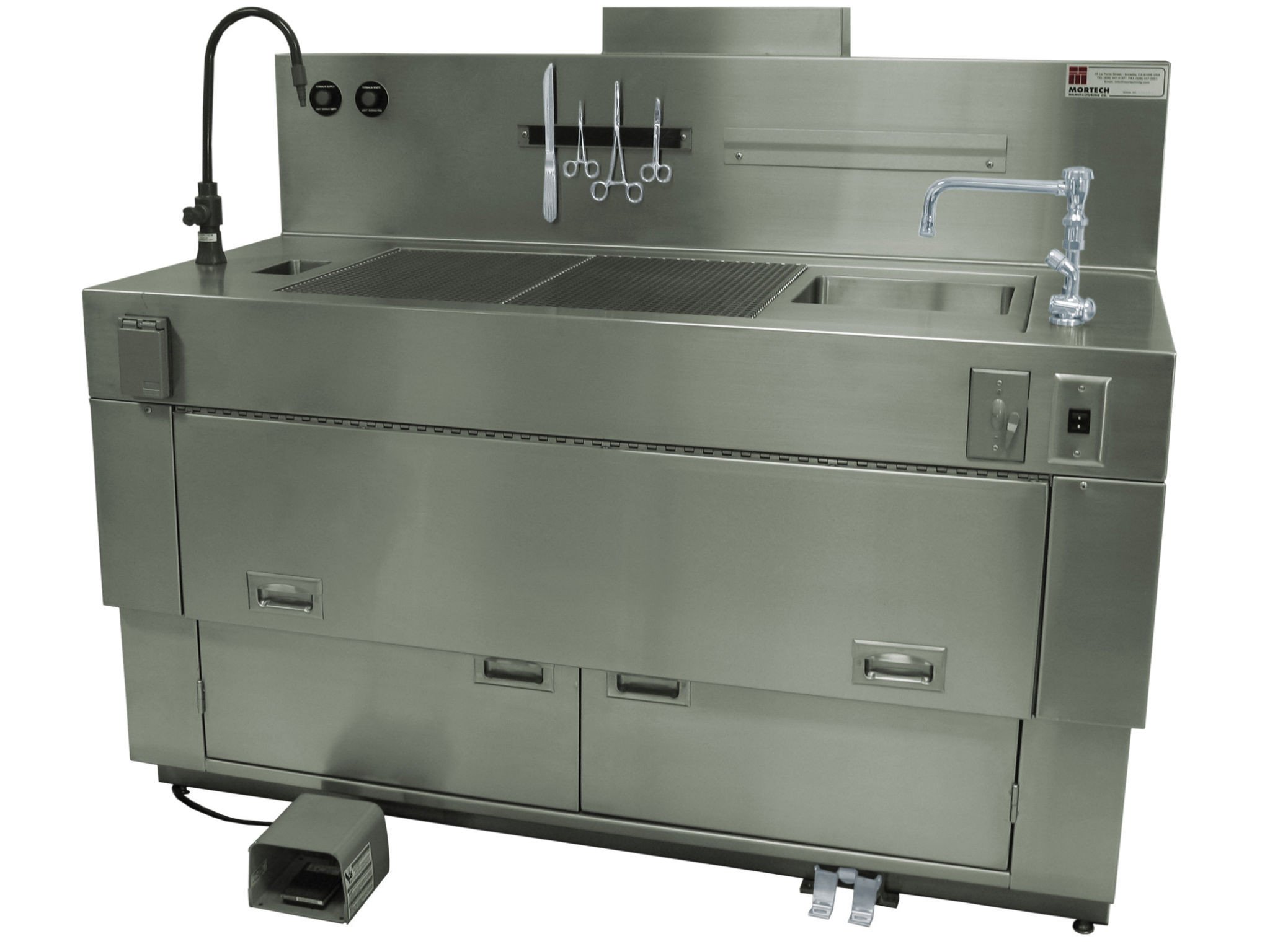 Mortech Elevating Countertop Grossing Station With Downdraft